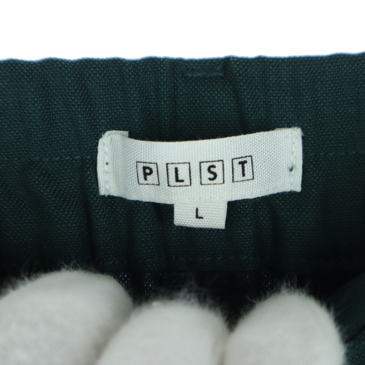 未使用 PLST プラステ テーパードパンツ L グリーン レディース