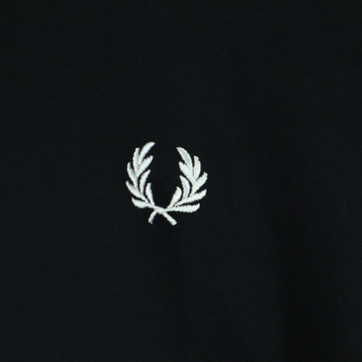 FRED PERRY フレッドペリー ワンポイント刺_ 長袖 パーカー L ブラック メンズ