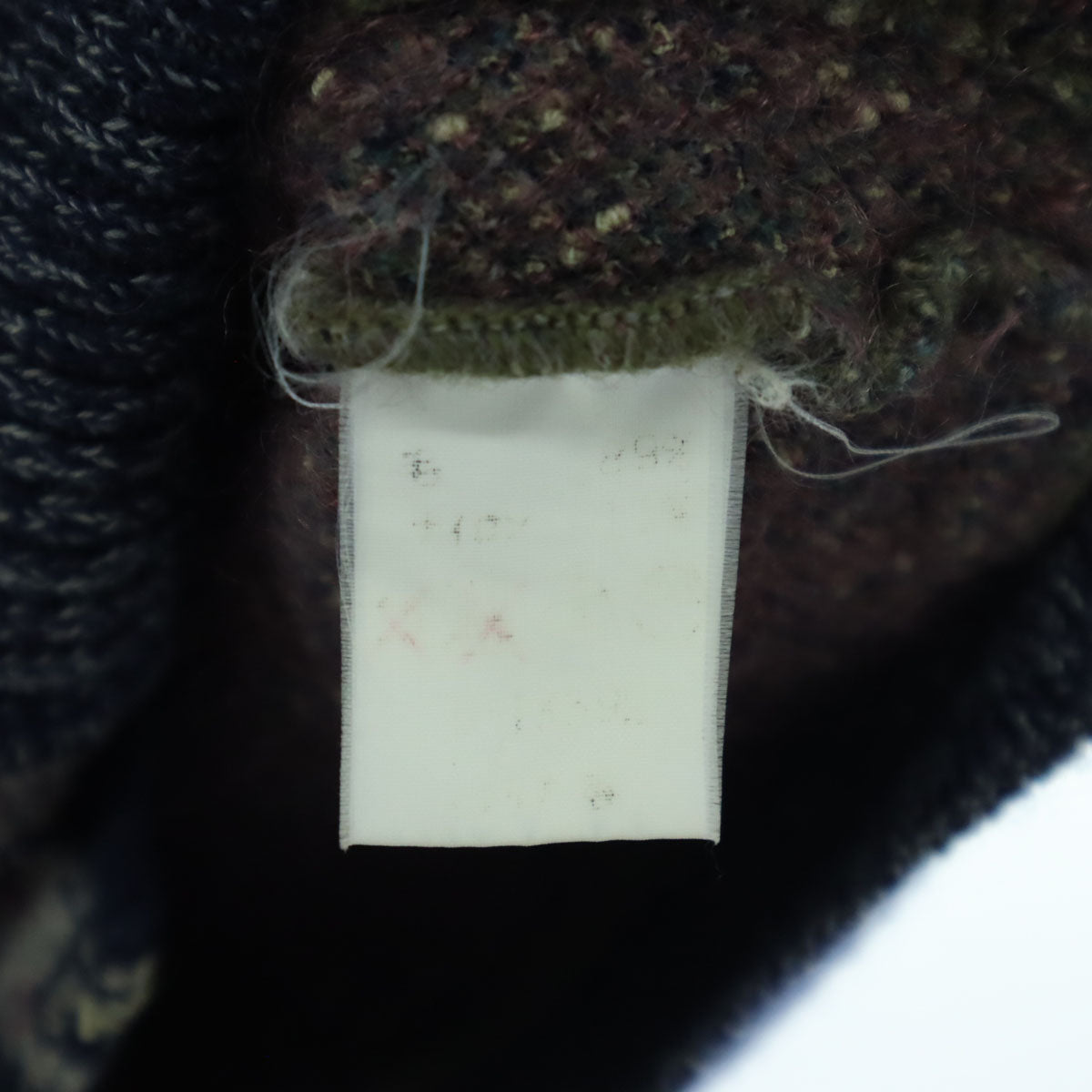 Missoni ミッソーニ 総柄 ノースリーブ ニットベスト 50 ネイビー レディース