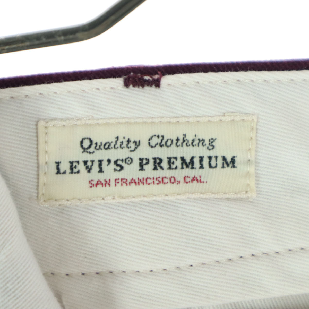 LEVI'S PREMIUM リーバイスプレミアム STA-PREST スタプレ ロングパンツ w28 レッド系 メンズ