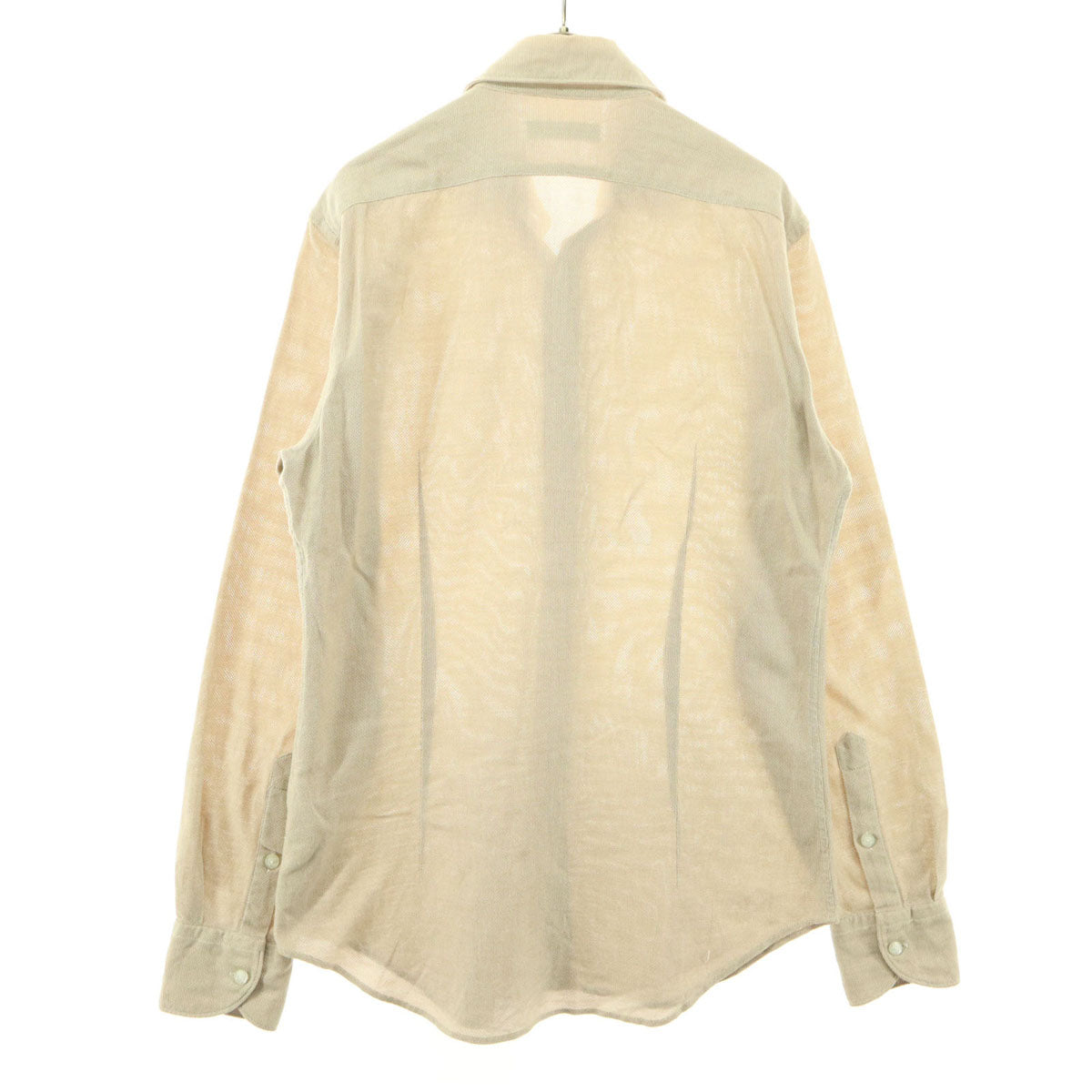 LARDINI ラルディーニ 長袖 シャツ 38 ベージュ メンズ