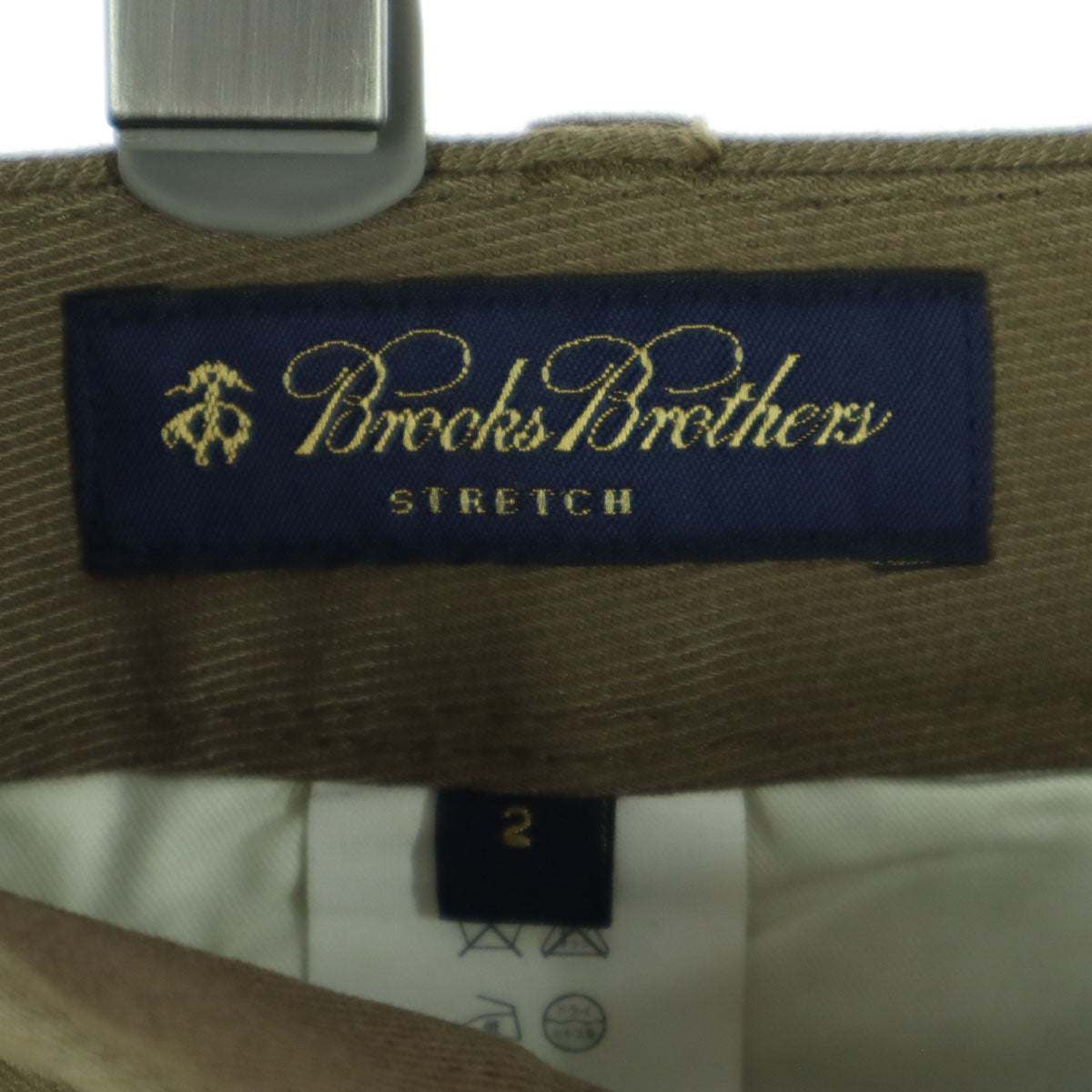 美品 Brooks Brothers ブルックスブラザーズ ロングパンツ 2 ブラウン レディース