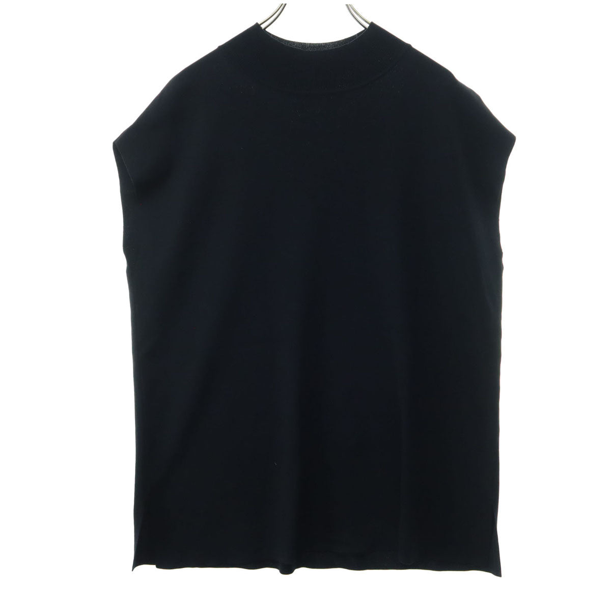 美品 Mila Owen ミラオーウェン ノースリーブ ハイゲージ 薄手 ニットベスト FREE ブラック 09WNT232010 レディース