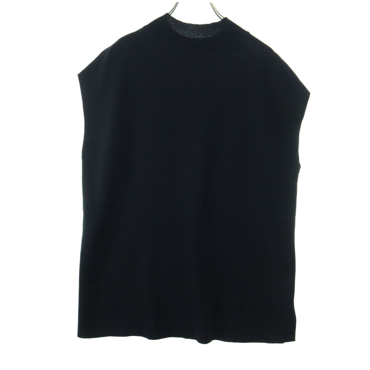 美品 Mila Owen ミラオーウェン ノースリーブ ハイゲージ 薄手 ニットベスト FREE ブラック 09WNT232010 レディース