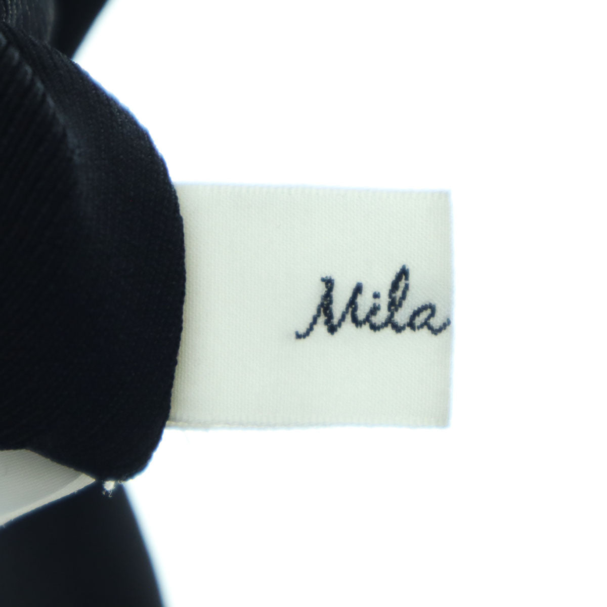 美品 Mila Owen ミラオーウェン ノースリーブ ハイゲージ 薄手 ニットベスト FREE ブラック 09WNT232010 レディース