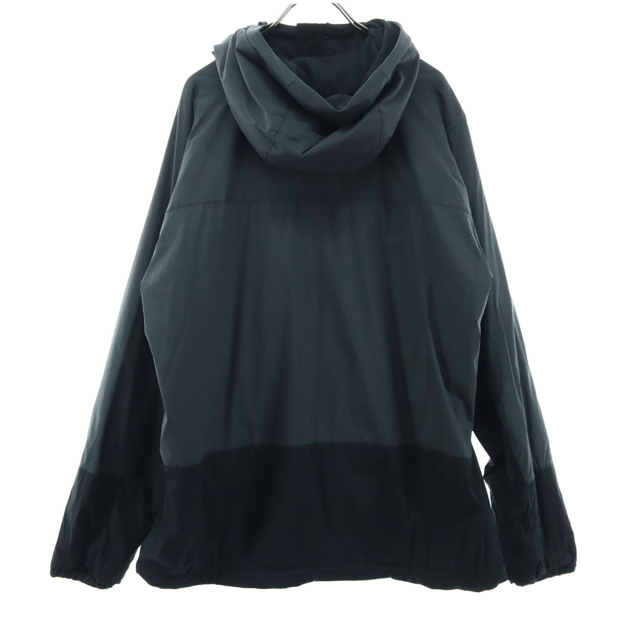 美品 Jack Wolfskin ジャックウルフスキン ワンポイントロゴ 長袖 フーディジャケット M ブラック メンズ