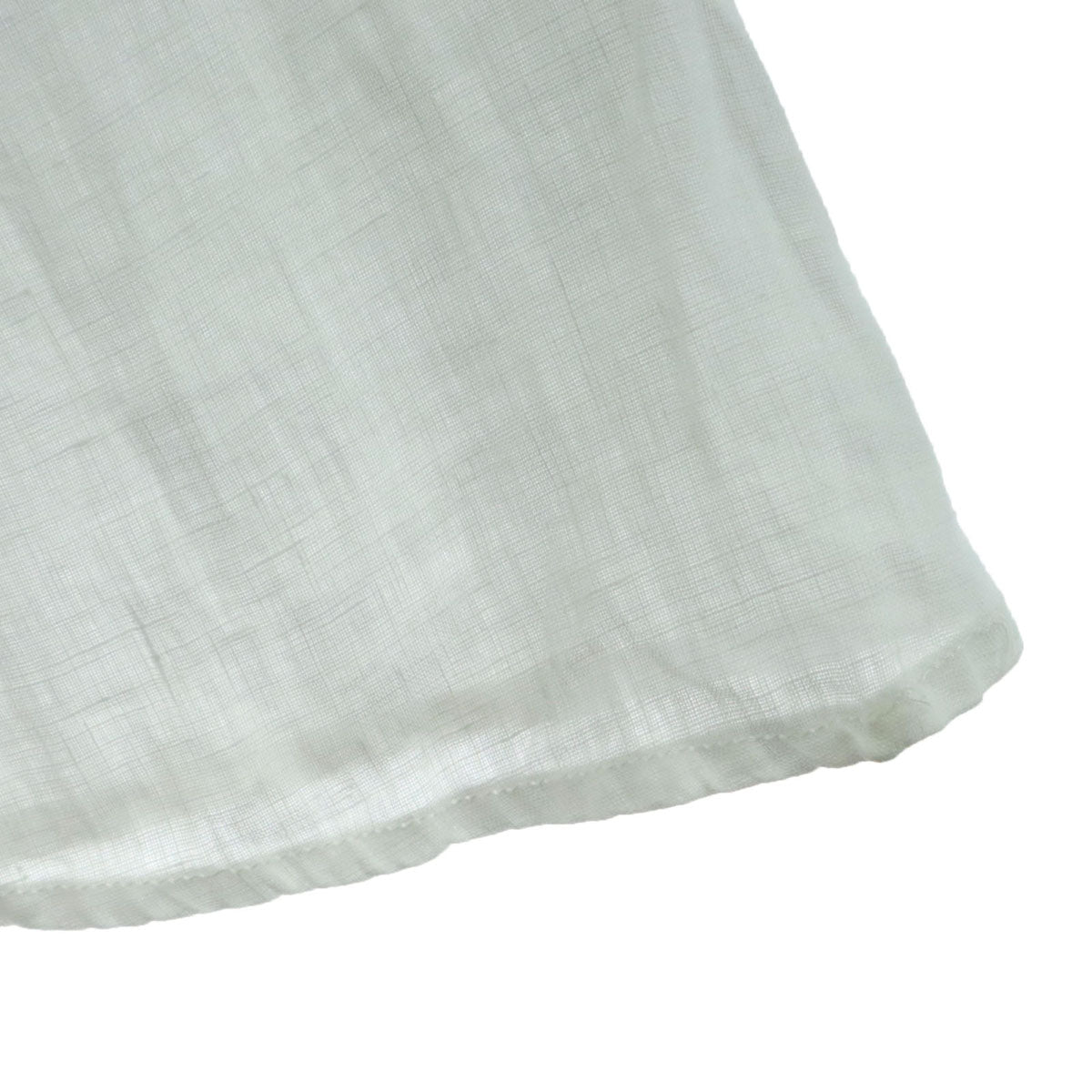 美品 ichi イチ リネン 長袖 シャツワンピース アイボリー レディース