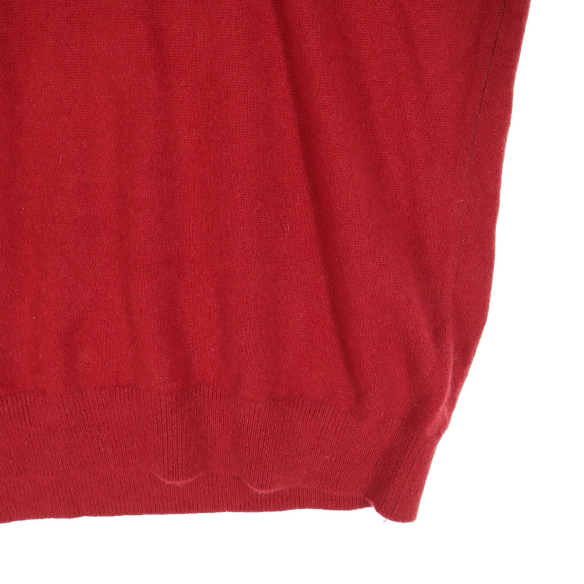 Rover&Lakes ローバーアンドレイクス 長袖 ネック カシミヤ ニット L レッド セーター メンズ