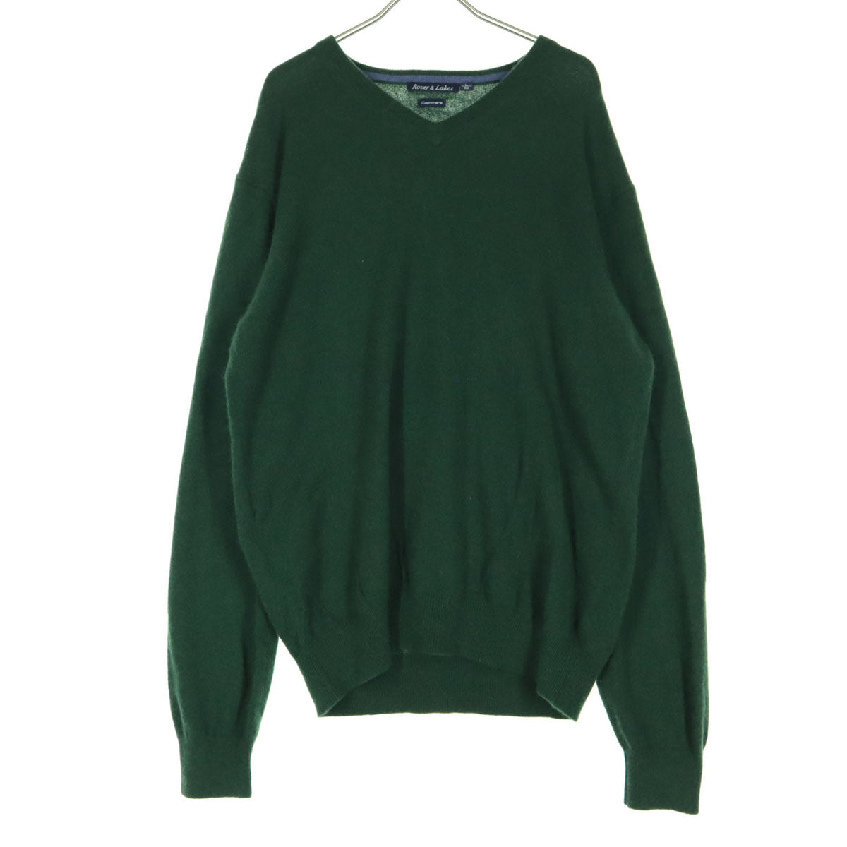 ROVER&LAKES ローバーアンドレイクス 長袖 カシミア ニット L グリーン セーター メンズ