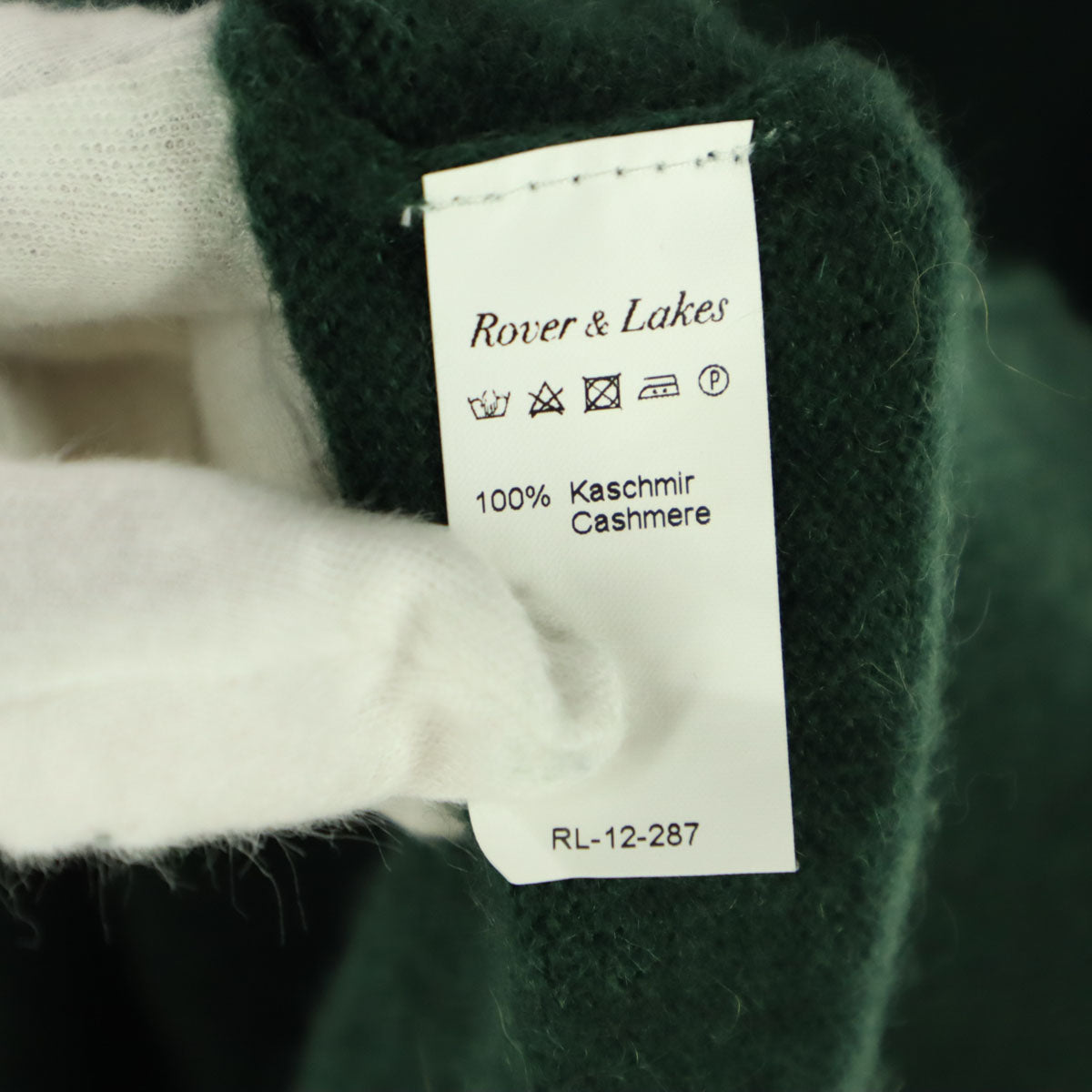 ROVER&LAKES ローバーアンドレイクス 長袖 カシミア ニット L グリーン セーター メンズ