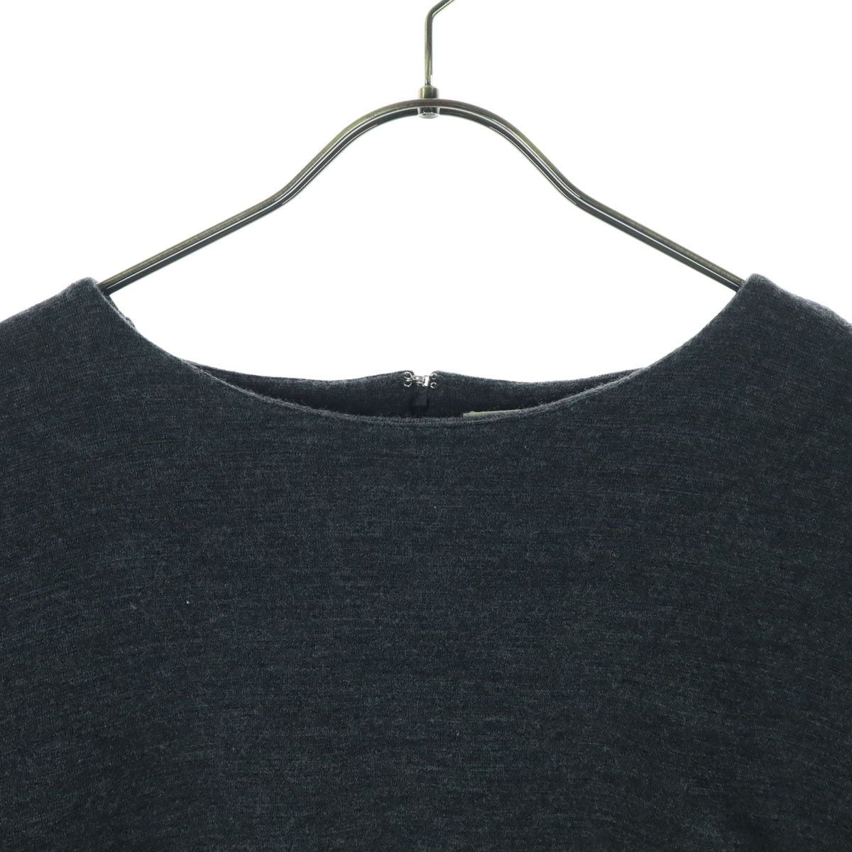 美品 ENFOLD エンフォルド 長袖 セーター 38 ブラック バックジップ レディース