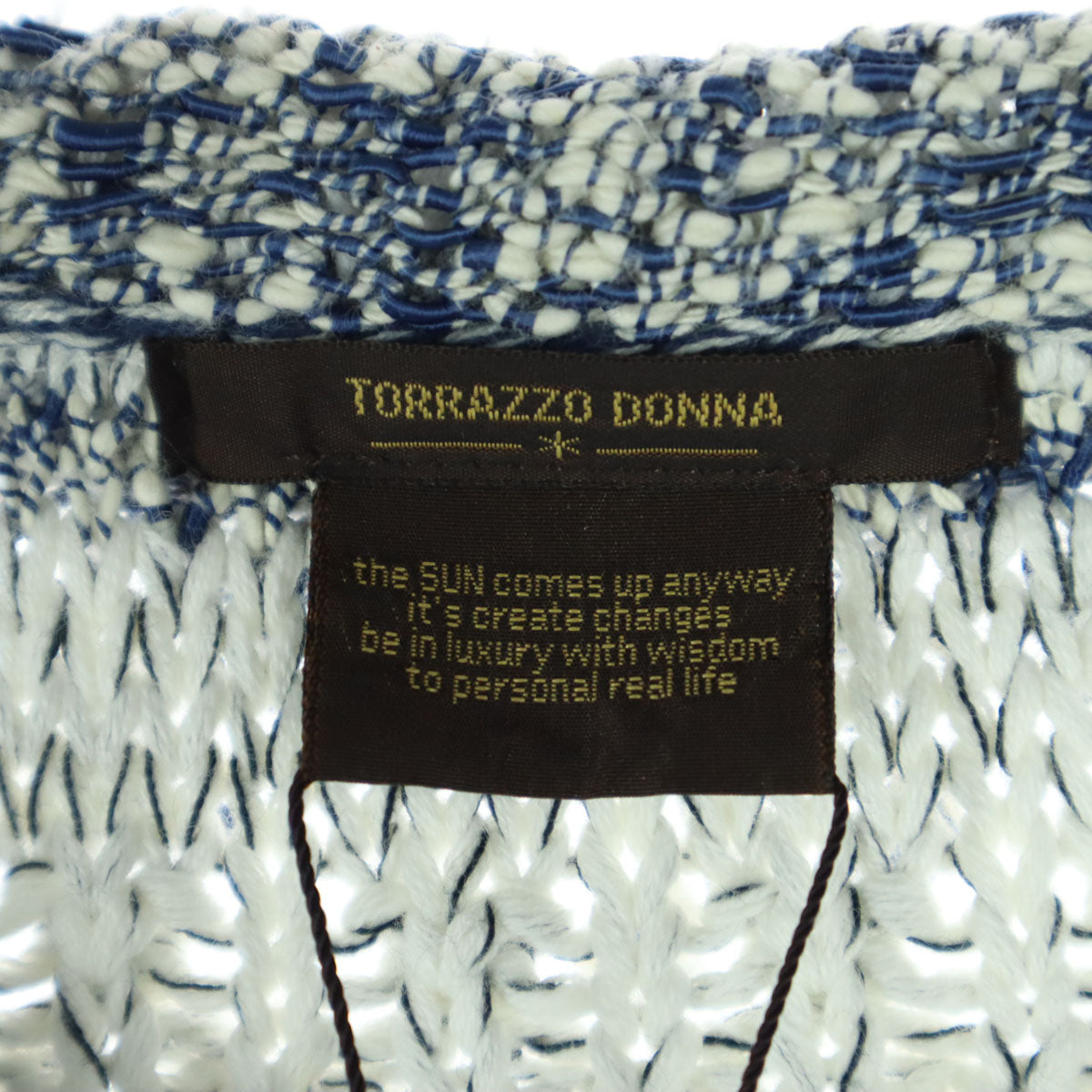 未使用 TORRAZZO DONNA トラッゾドンナ 総柄 長袖 ジャケット ホワイト系 レディース