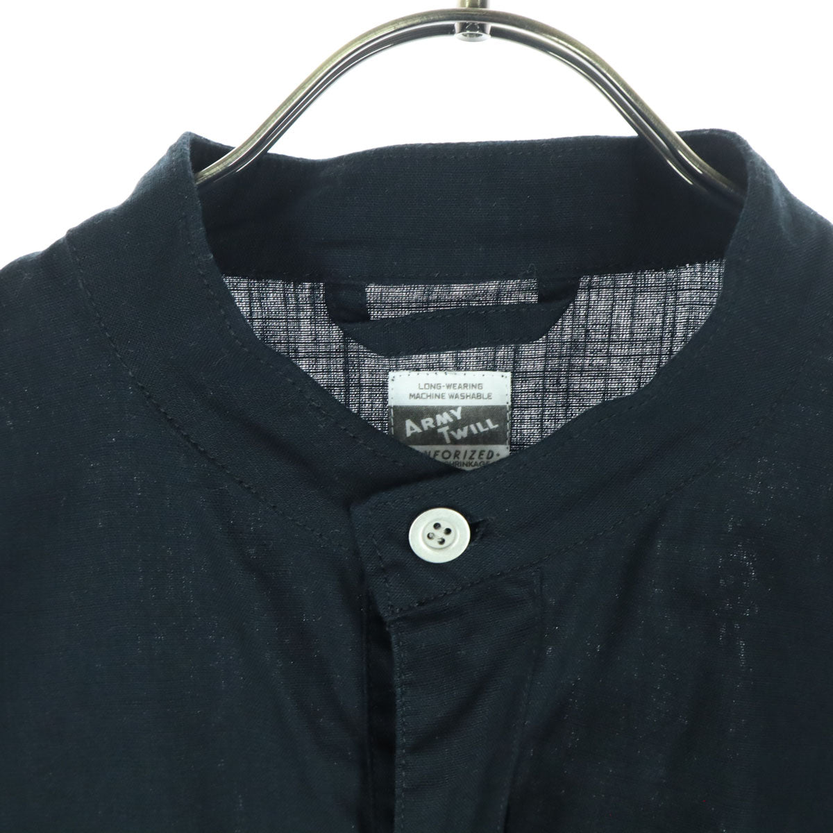 ARMY TWILL アーミーツイル 長袖 コットンシャツ M ブラック メンズ