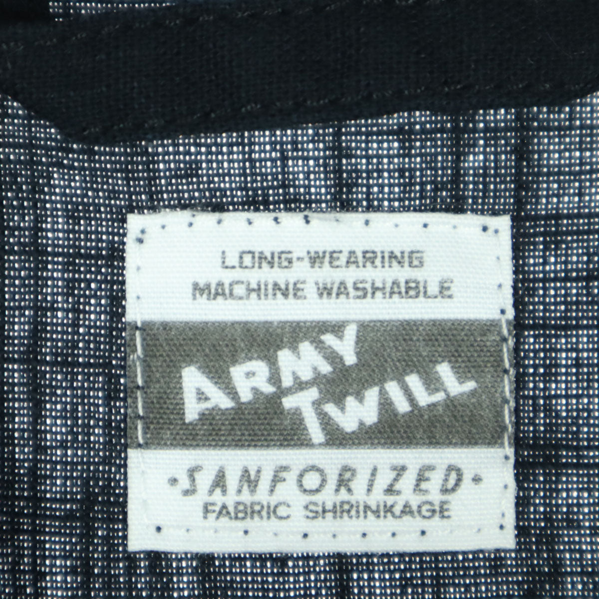 ARMY TWILL アーミーツイル 長袖 コットンシャツ M ブラック メンズ