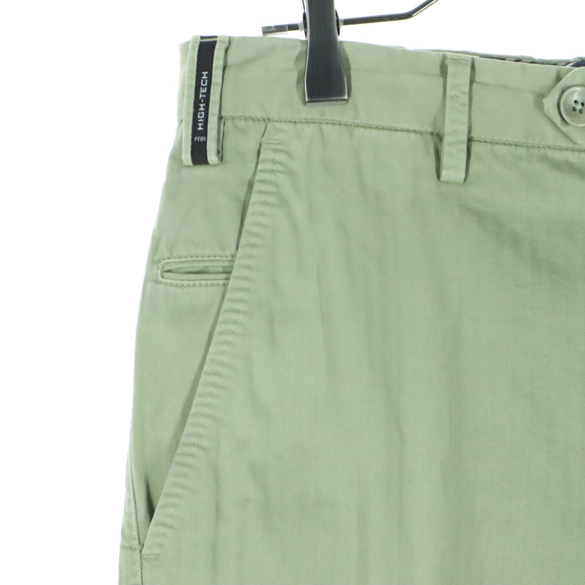 PT01 ピーティーゼロウーノ BEAMS F コットンパンツ グリーン ビームス メンズ