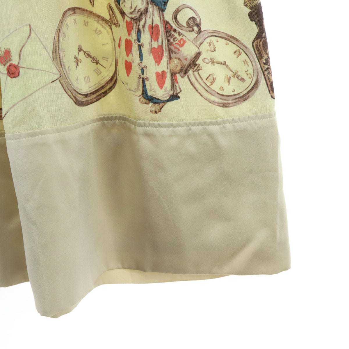 美品 EmilyTemple cute エミリーテンプルキュート パフスリーブ ミニワンピース アイボリー レディース