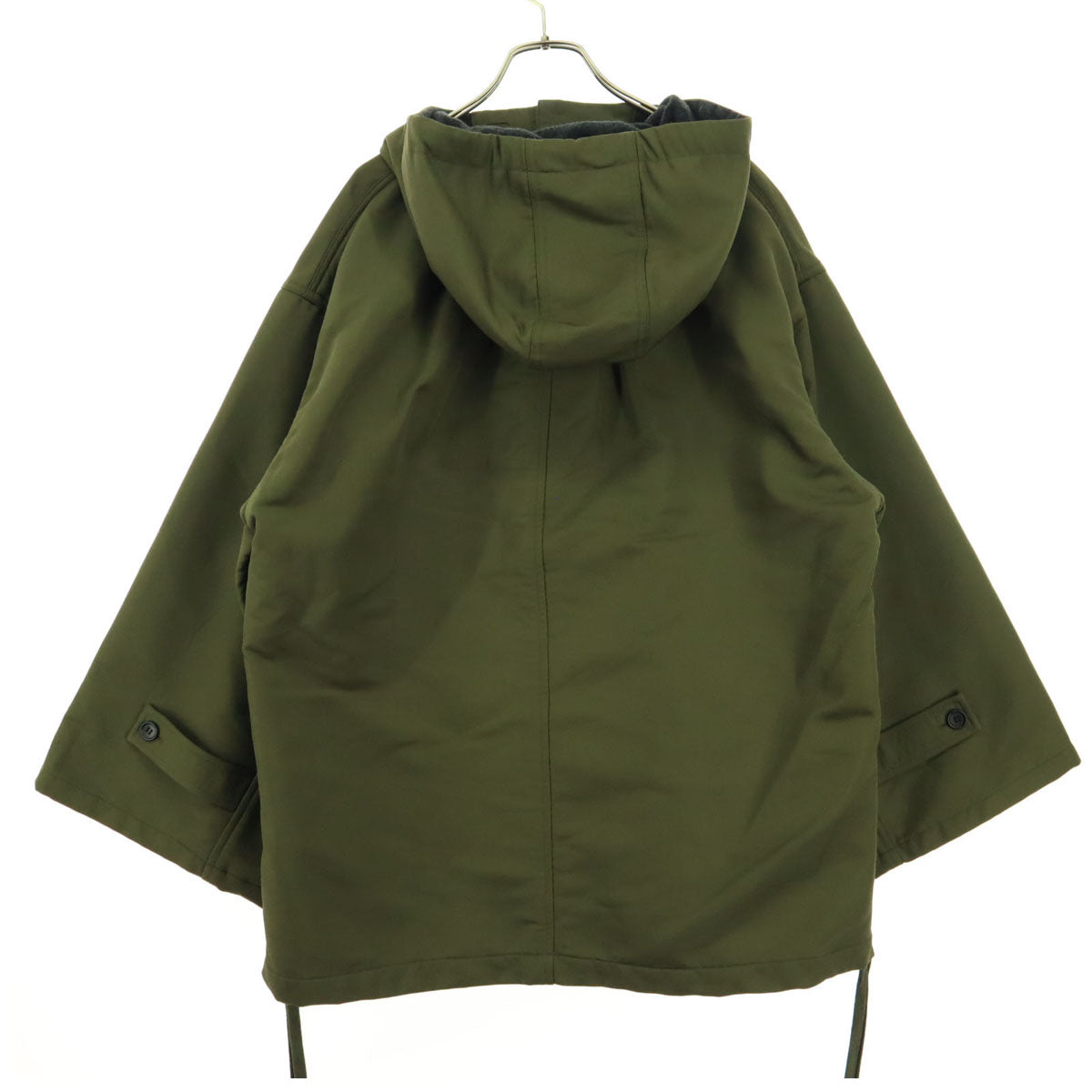 美品 CLANE クラネ 長袖 サイドジップアノラックパーカー マウンテンパーカー 1 カーキ 13103-0412 メンズ