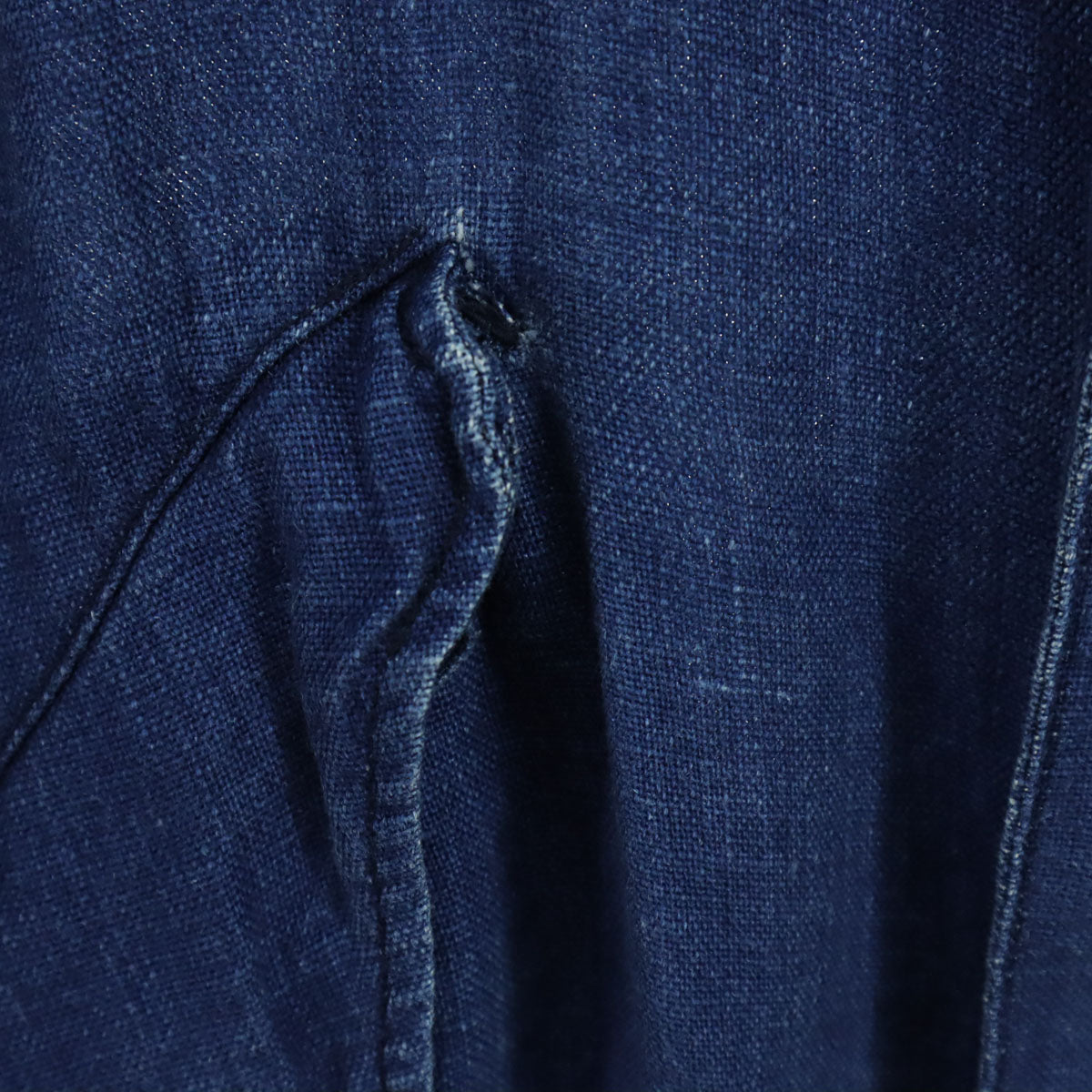 varde77 バルデセブンティセブン 日本製 長袖 リネン モッズコート 2 ブルー インディゴ メンズ