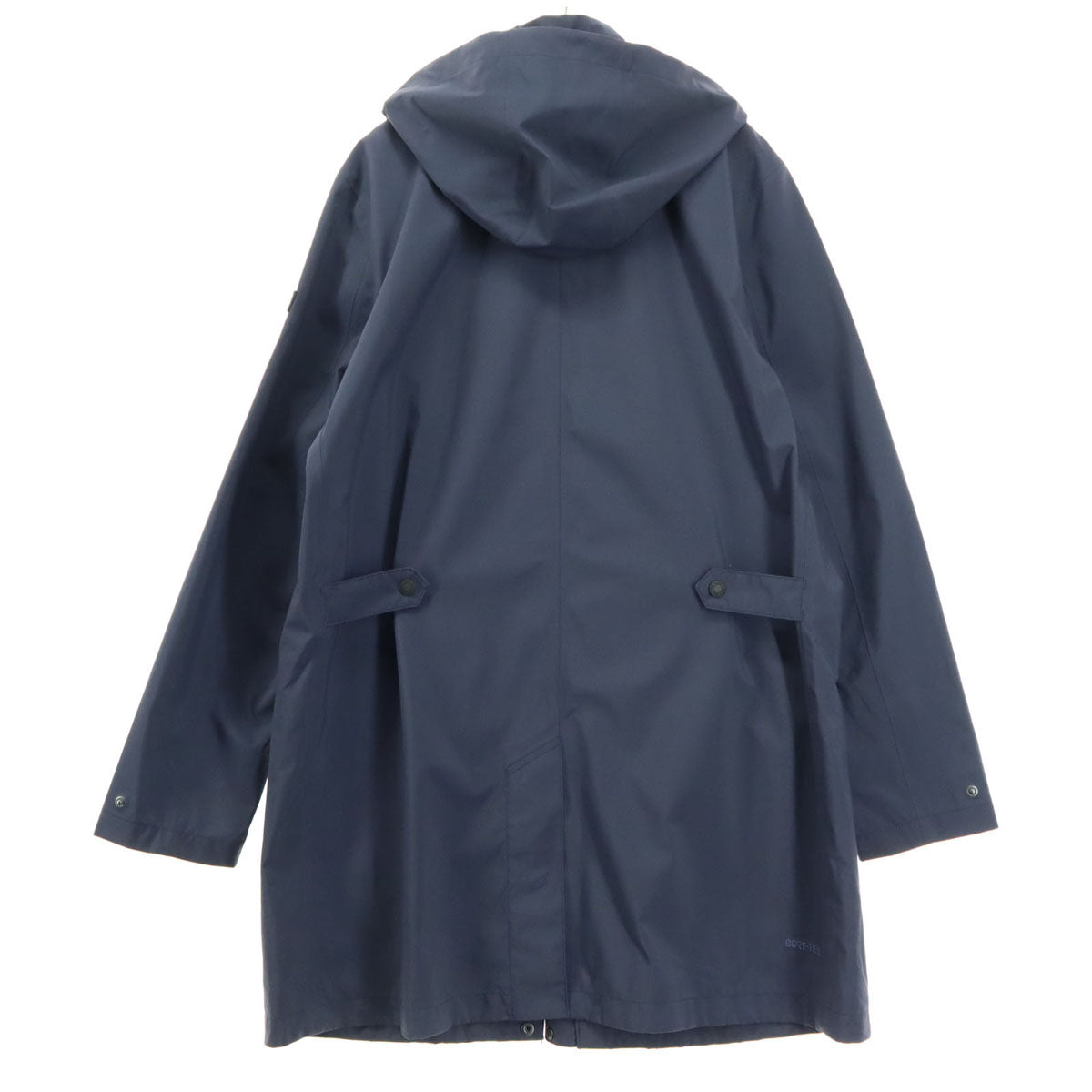 美品 AIGLE エーグル GORE-TEX 長袖 ロングフーデッド コート L ネイビー ゴアテックス 86220 メンズ