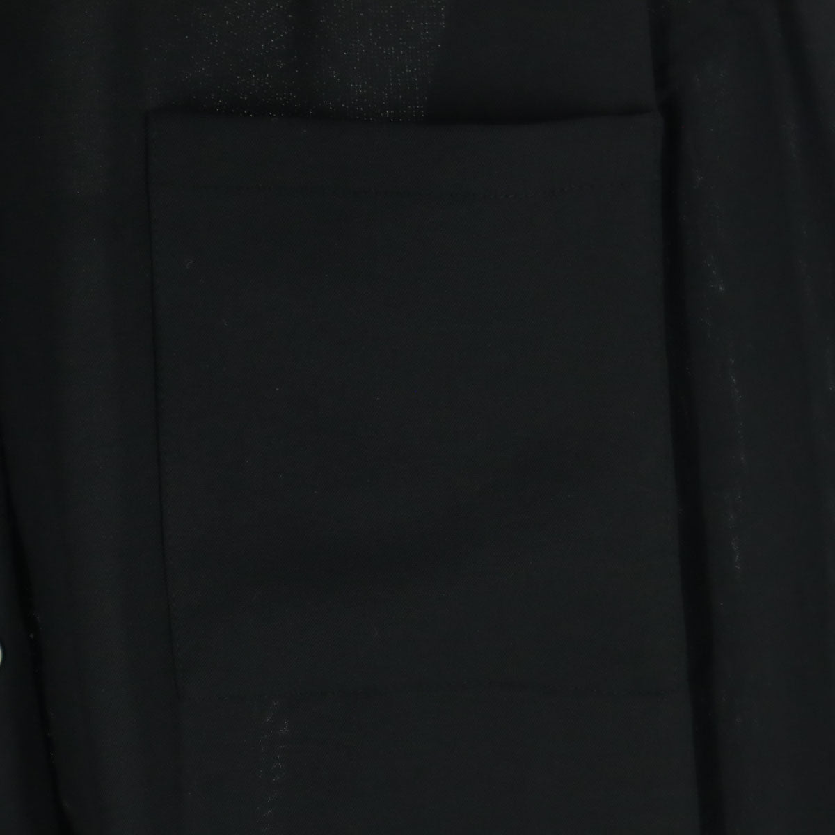 美品 CLANE クラネ 長袖 シャツワンピース 2 ブラック 胸ポケット レディース