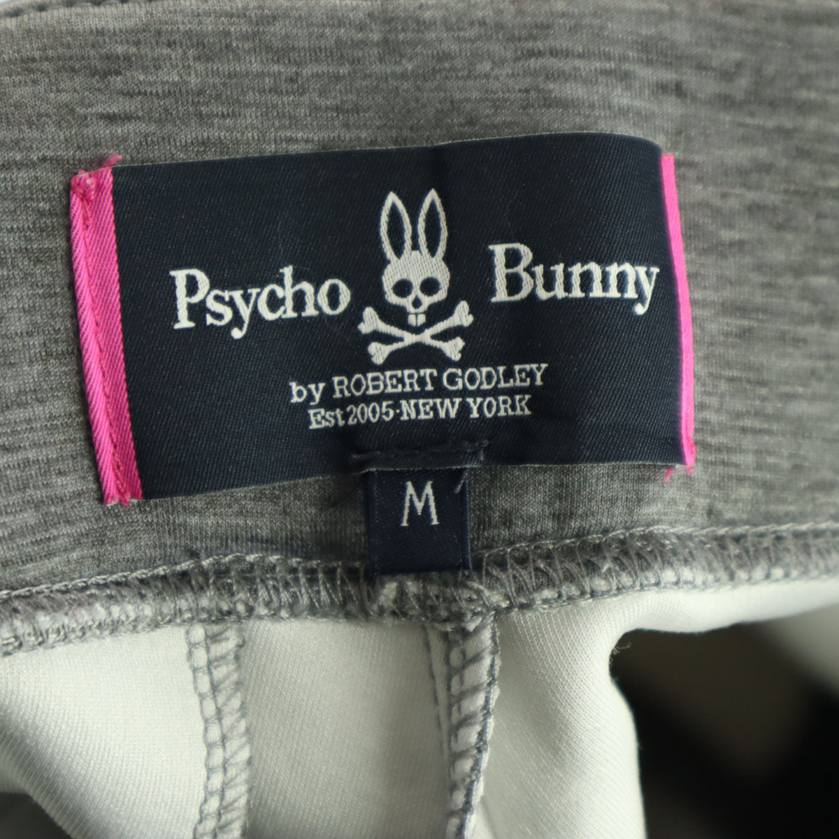 美品 Psycho Bunny サイコバニー ワッペン スウェットパンツ M グレー メンズ