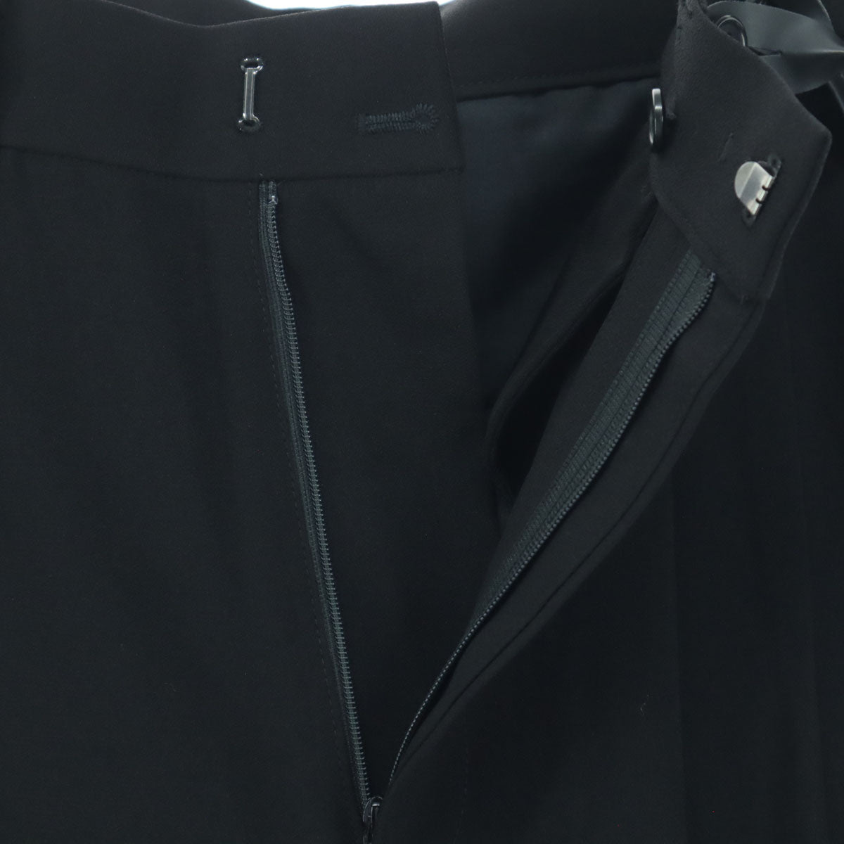 未使用 Curensology カレンソロジー 日本製 サスペンダー ロングパンツ F ブラック レディース