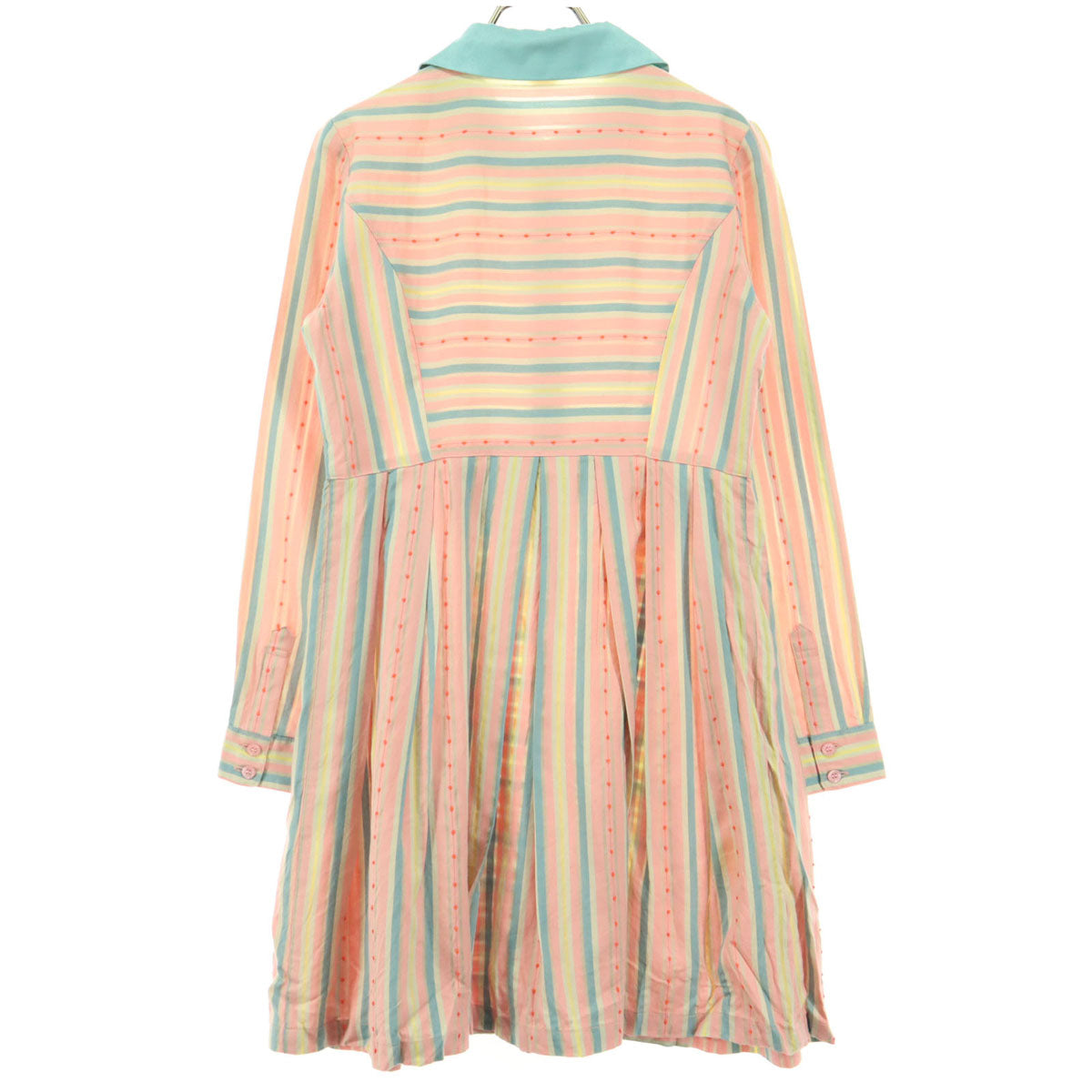 EmilyTemple cute エミリーテンプルキュート 日本製 ボーダー ストライプ 長袖 ワンピース ピンク系 レディース