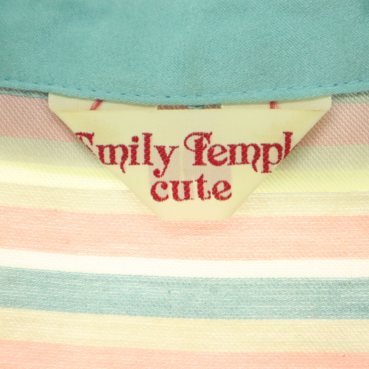 EmilyTemple cute エミリーテンプルキュート 日本製 ボーダー ストライプ 長袖 ワンピース ピンク系 レディース EmilyTemple cute エミリーテンプルキュート 日本製 ボーダー