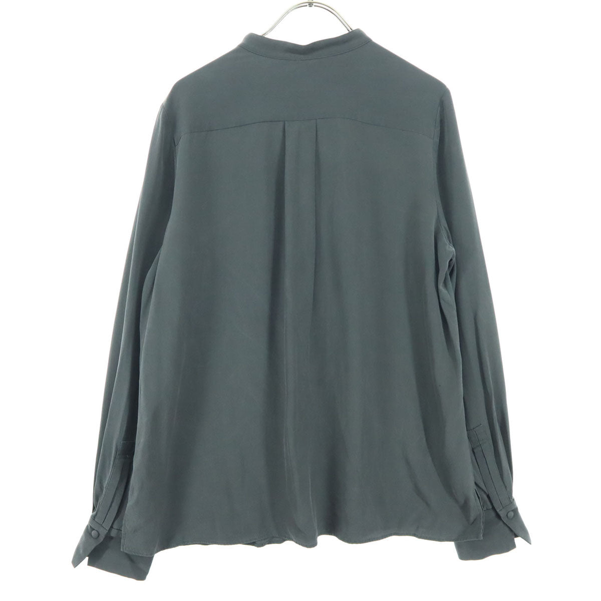 ANAYI アナイ 長袖 ブラウス 38 グレー ハーフボタン レディース