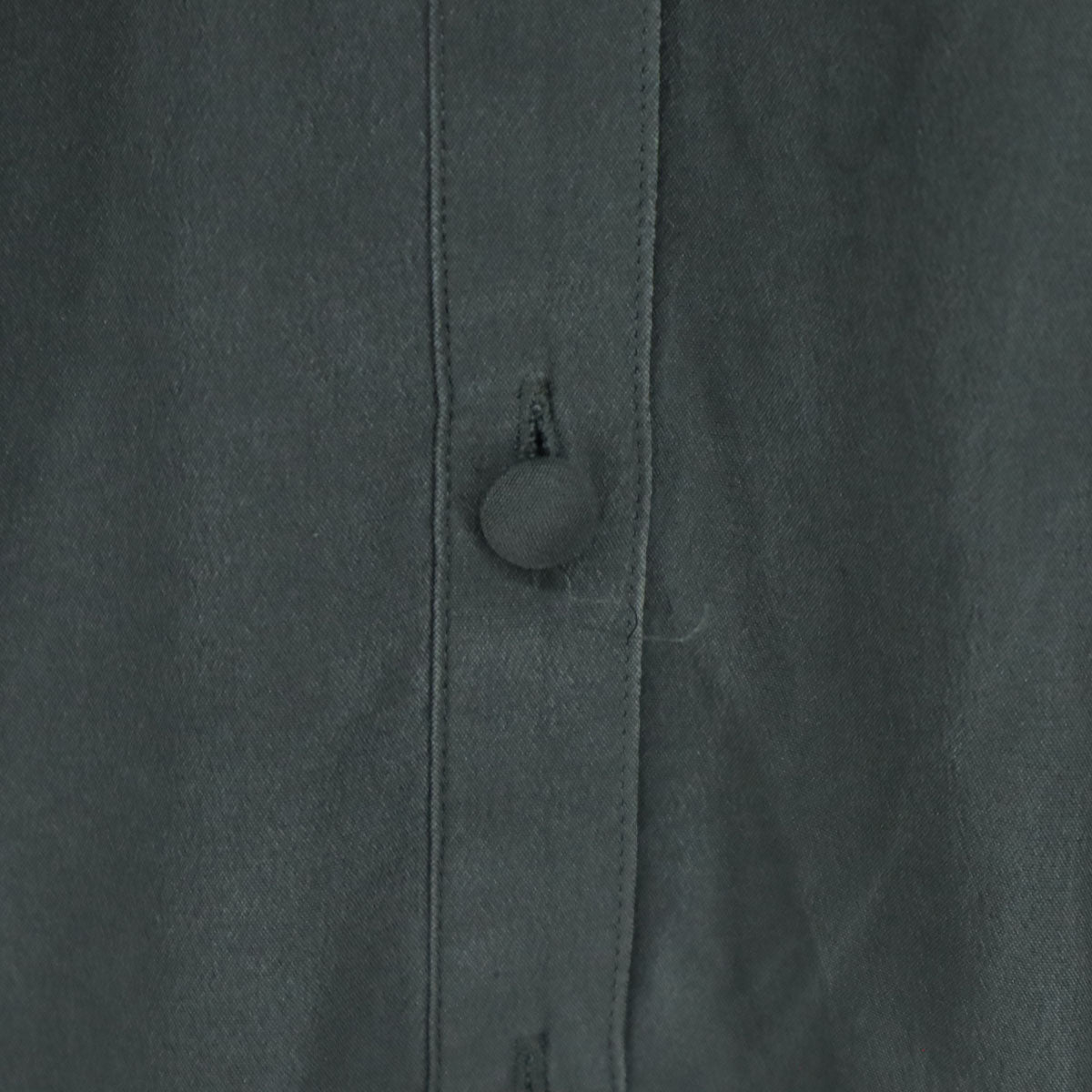 ANAYI アナイ 長袖 ブラウス 38 グレー ハーフボタン レディース