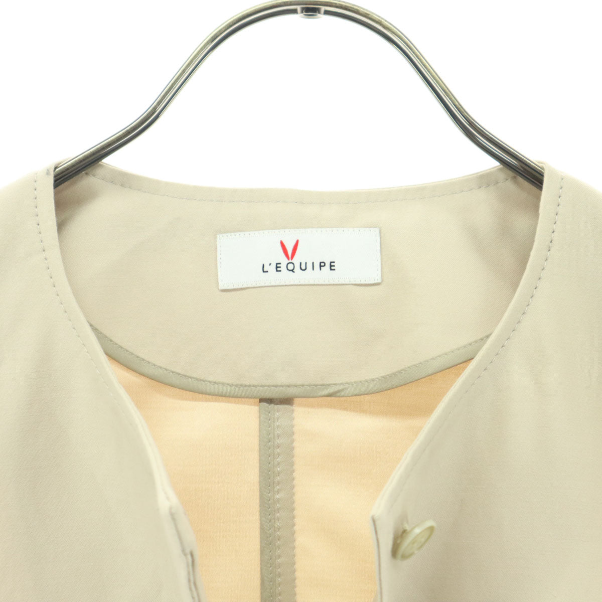 未使用 L'EQUIPE レキップ 日本製 長袖 ジャケット 38 ブラウン レディース