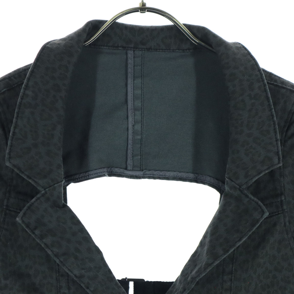 未使用 PRIDE プライド ヒョウ柄 ベスト 38 グレー ジップポケット レディース