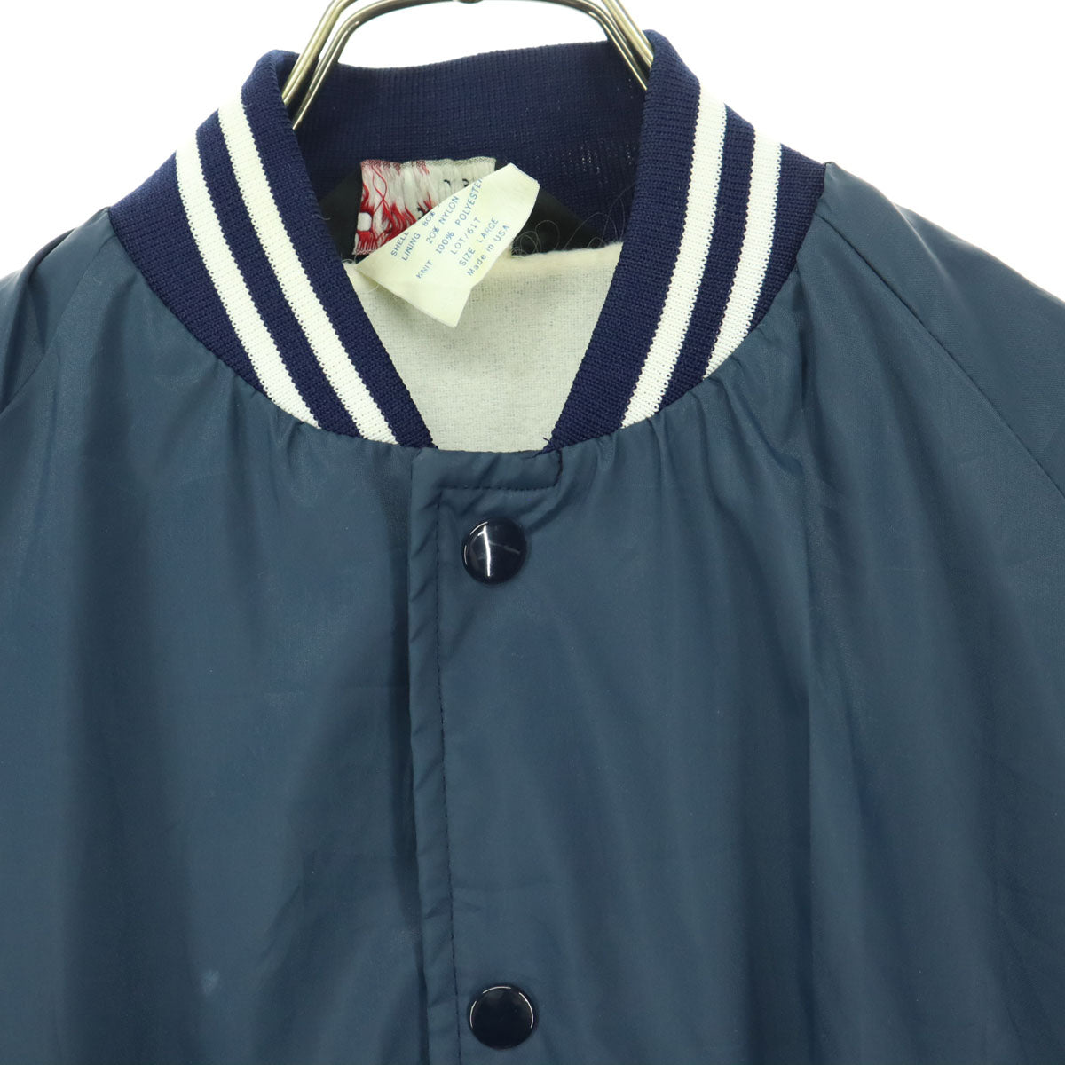 SPORTS MASTER スポーツマスター 70s ヴィンテージ 長袖 ナイロン スタジャン L ネイビー メンズ