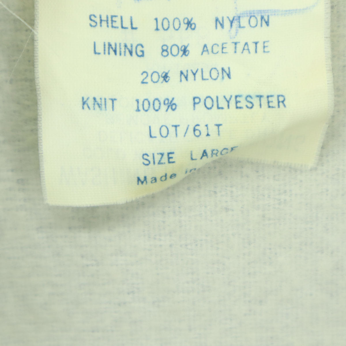 SPORTS MASTER スポーツマスター 70s ヴィンテージ 長袖 ナイロン スタジャン L ネイビー メンズ