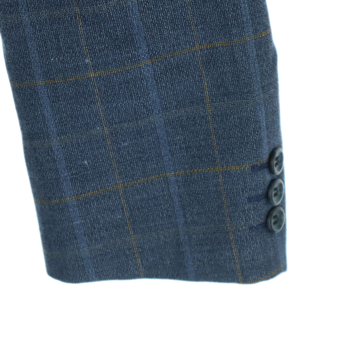 NINA RICCI ニナリッチ チェック柄 長袖 テーラードジャケット グレー メンズ