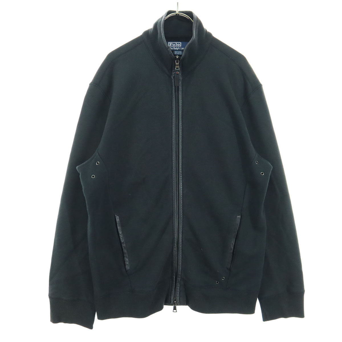 Polo by Ralph Lauren ポロバイラルフローレン 長袖 ジップジャケット L ブラック メンズ