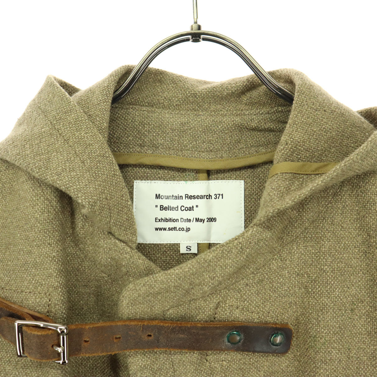 MOUNTAIN RESEARCH マウンテンリサーチ ルテッド コート S ブラウン フード付き メンズ