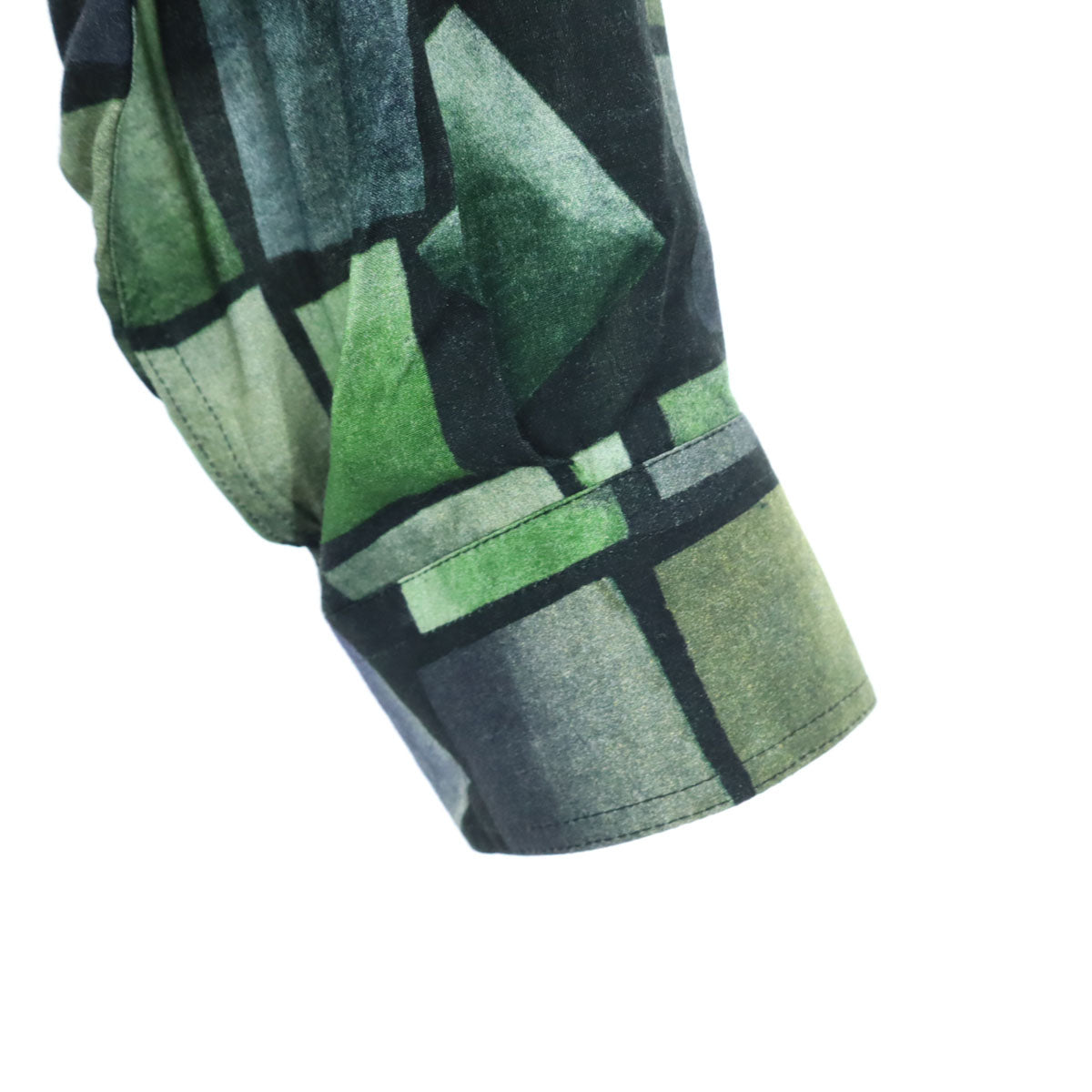 美品 Pal Zileri パルジレリ イタリア製 長袖 トロミ シャツ XL グリーン系 胸ポケット メンズ