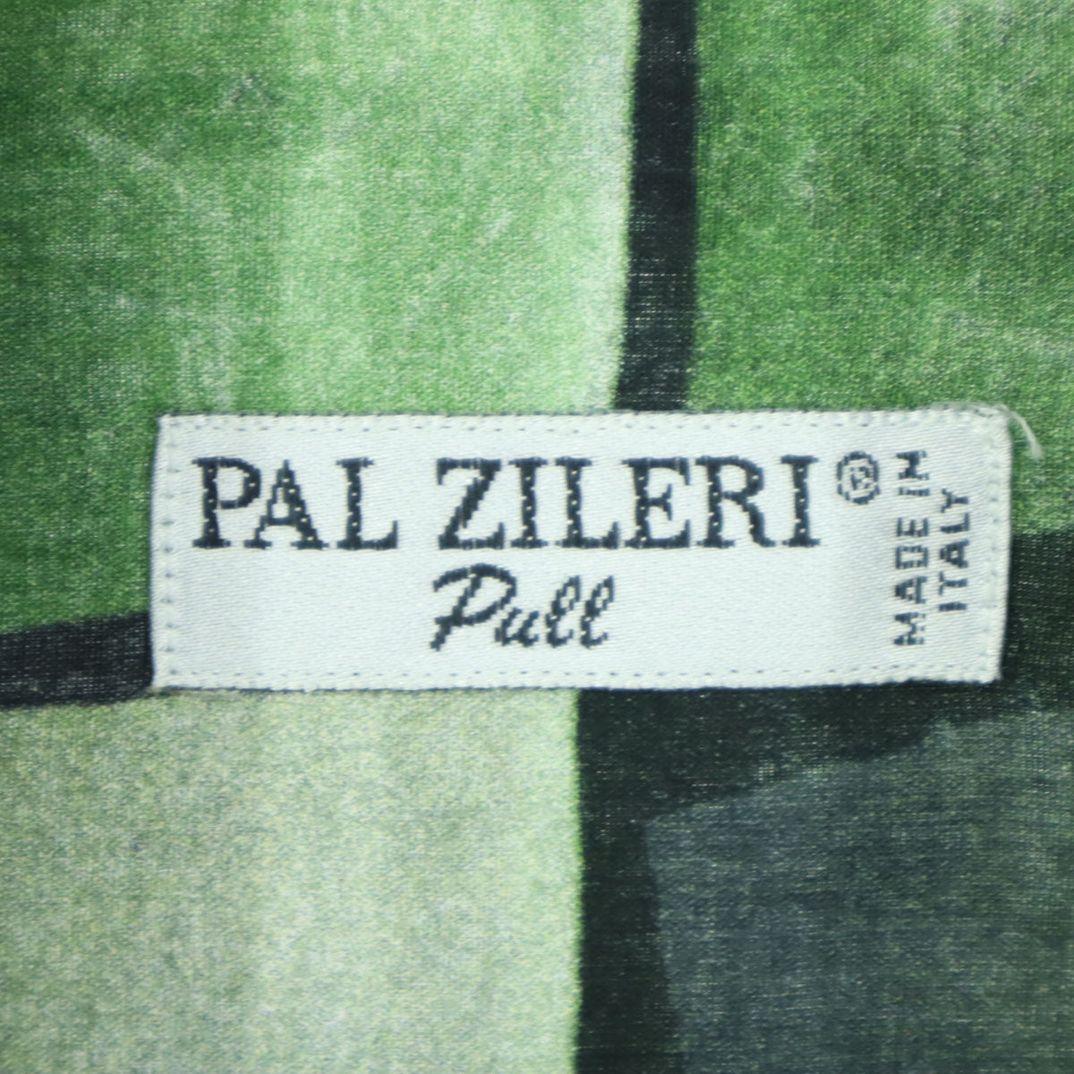 美品 Pal Zileri パルジレリ イタリア製 長袖 トロミ シャツ XL グリーン系 胸ポケット メンズ