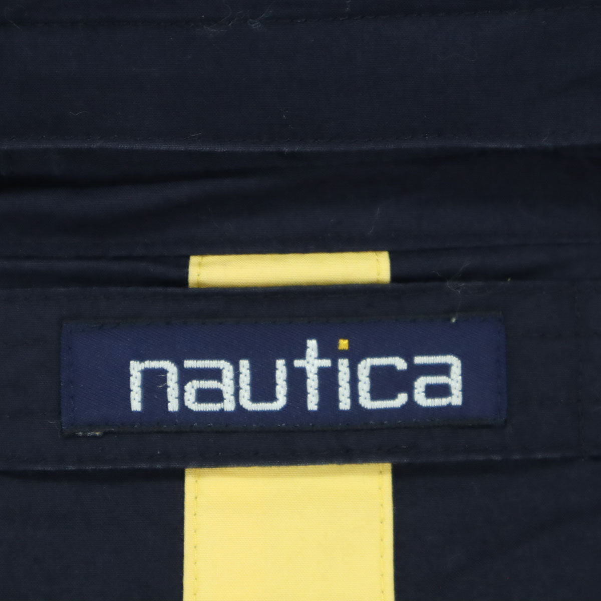 NAUTICA ノーティカ 90s オールド マルチカラー 長袖 ジャケット M ネイビー系 フーディー メンズ