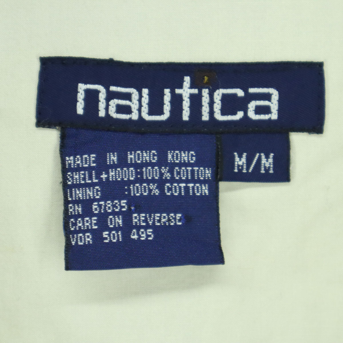 NAUTICA ノーティカ 90s オールド マルチカラー 長袖 ジャケット M ネイビー系 フーディー メンズ