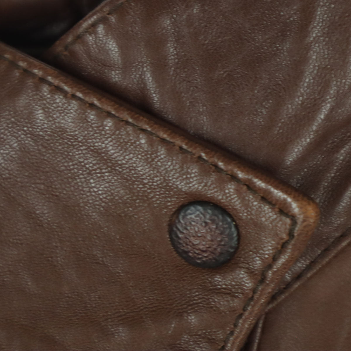 ArtesaniaTextil スペイン製 長袖 レザージャケット M ブラウン レディース