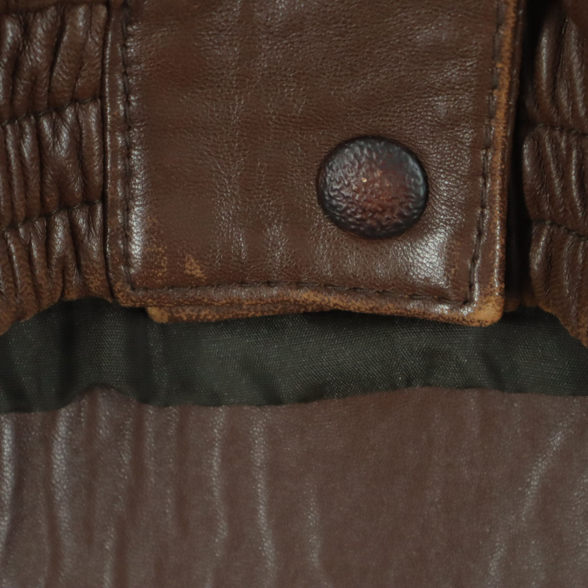 ArtesaniaTextil スペイン製 長袖 レザージャケット M ブラウン レディース