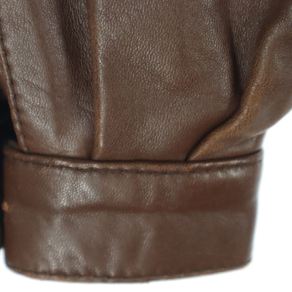 ArtesaniaTextil スペイン製 長袖 レザージャケット M ブラウン レディース