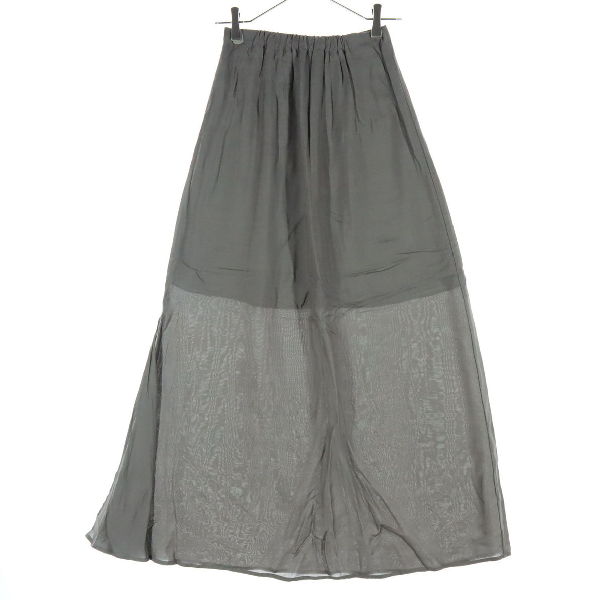 ATON エイトン 日本製 ロングスカート 2 グレー レディース