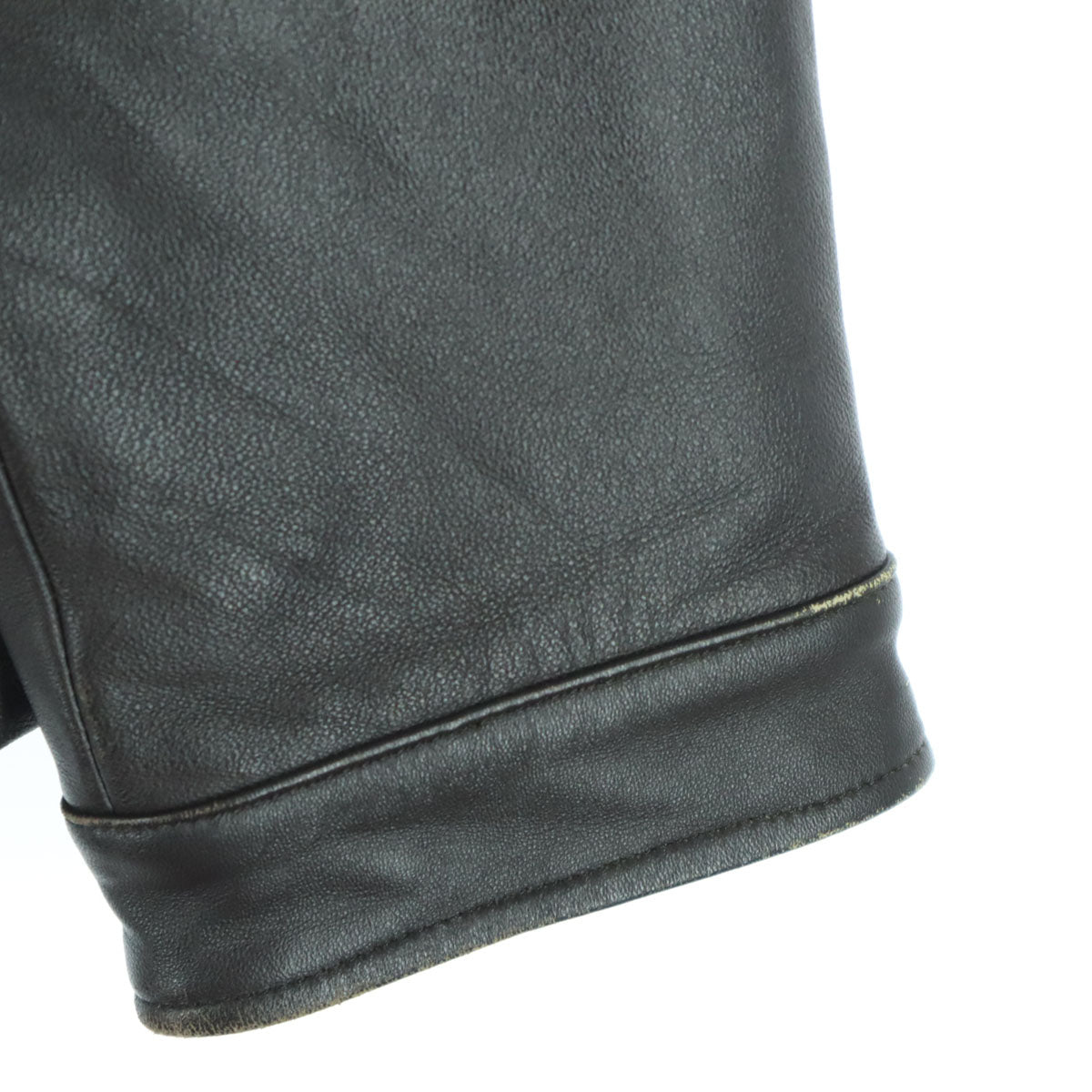 ALLEN JOLLY アレンジョリー 長袖 レザージャケット L ブラウン メンズ