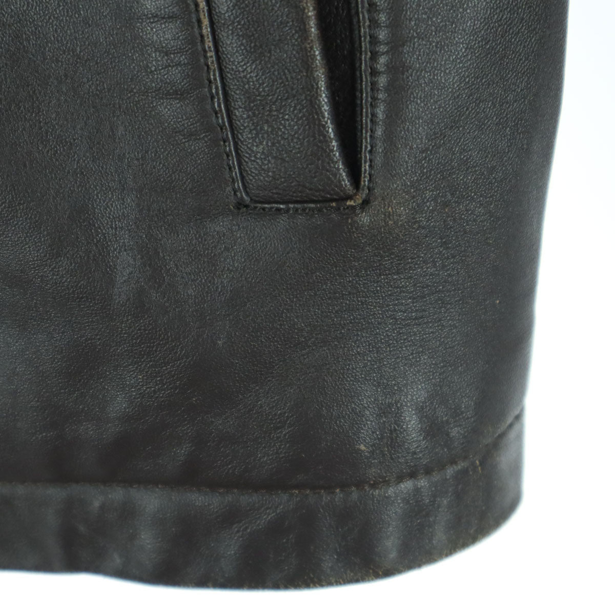 ALLEN JOLLY アレンジョリー 長袖 レザージャケット L ブラウン メンズ