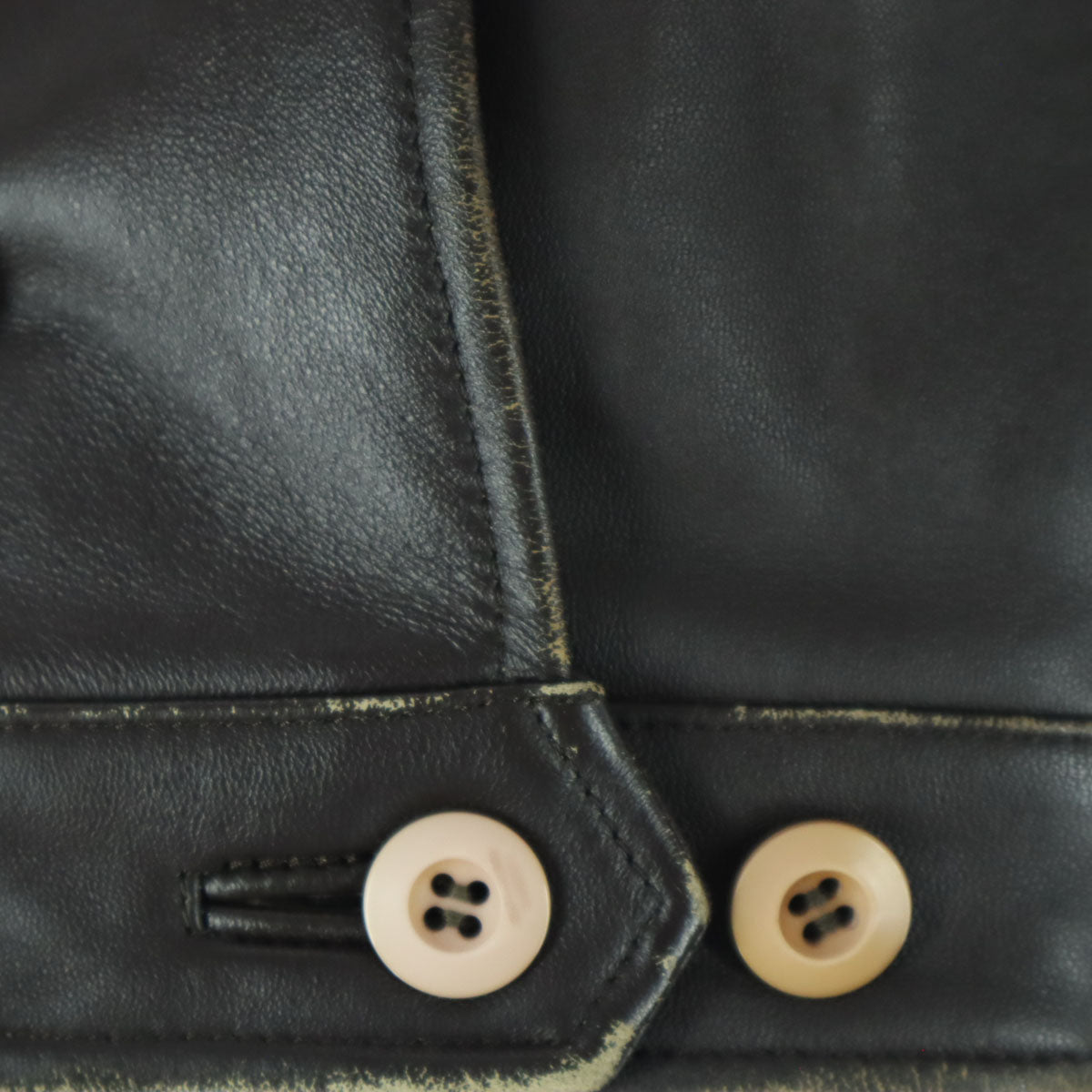 ALLEN JOLLY アレンジョリー 長袖 レザージャケット L ブラウン メンズ