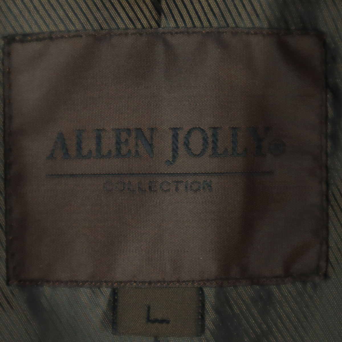 ALLEN JOLLY アレンジョリー 長袖 レザージャケット L ブラウン メンズ