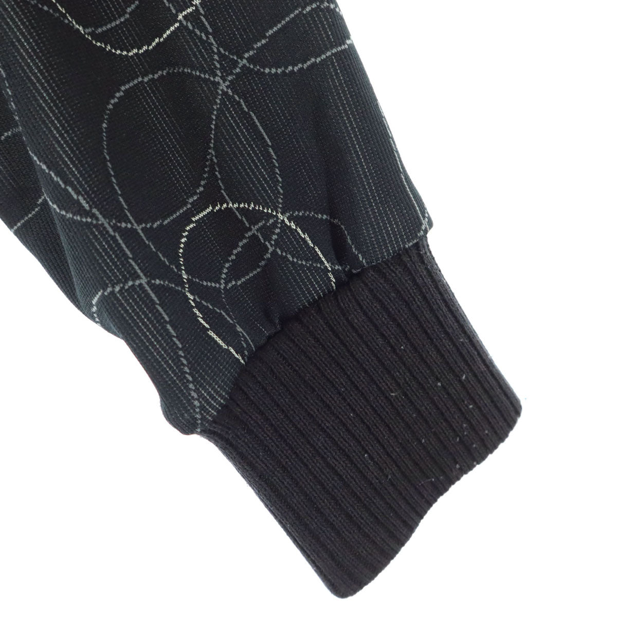 ONITSUKA TIGER オニツカタイガー 総柄 長袖 ジップジャケット L ブラック系 レディース